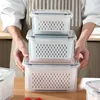 3 multi-functional sealed fruit and vegetable preservation boxes - drainage tank and refrigerator storage box - keep food in the 1