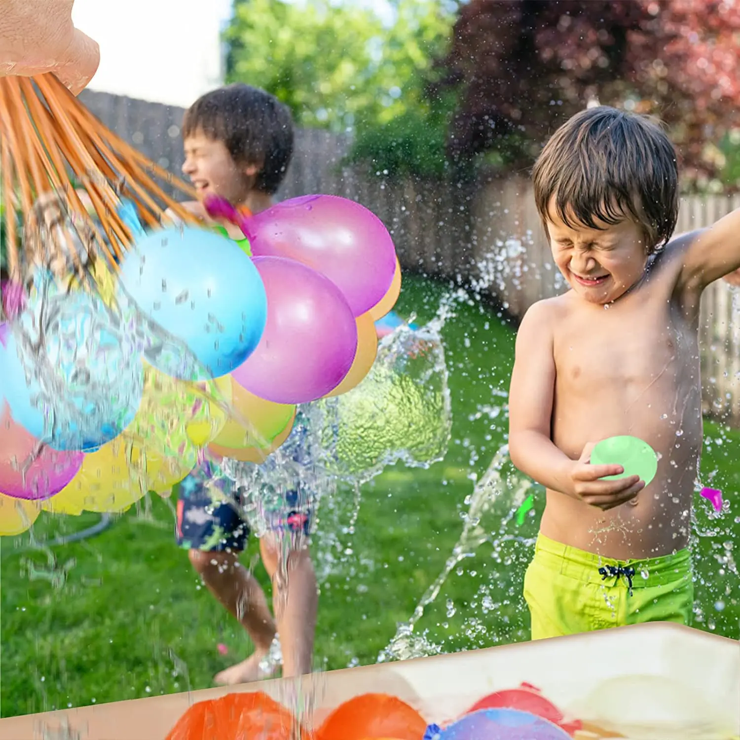 Palloncini d'acqua da 999 pezzi che riempiono rapidamente palloncini a mazzo magico bombe giocattoli da spiaggia istantanei giocattoli da combattimento all'aperto estivi per bambini