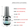 OXXI PROFESSIONAL Self-leveling Gel Polish 15ml Semipermanent Reinforcement Gellac Nails Art Strong UV Multifunction Gel Varnish 3