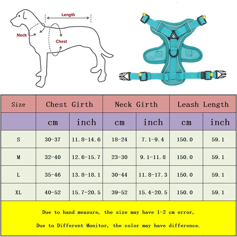 Reflective Pet Training Walking Harness Lead Leash Adjustable Puppy Harness Vest for Small Dogs Chihuahua Yorkies Chest Strap pet harness leash set pet harness set pet leash set