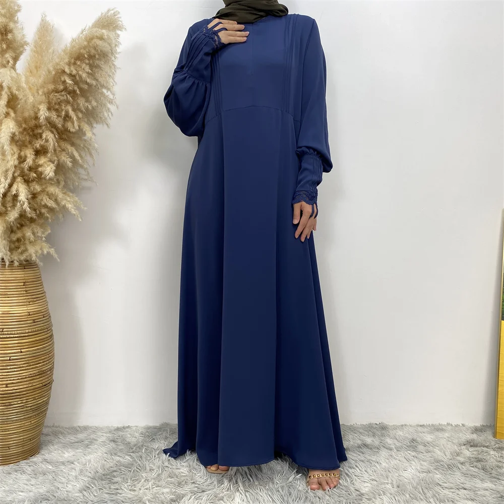 Muslim women's abaya Middle East Dubai abaya Turkish Islamic zipper dress Elegant dress for Arab women in Lent