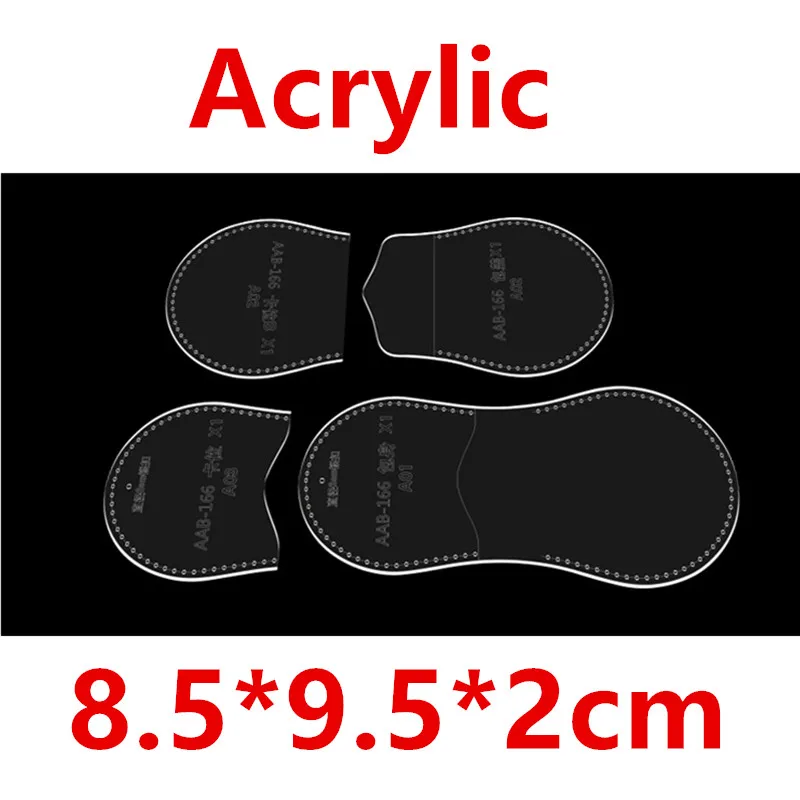 Mini Leather Wallet Template Clear Acrylic Leather Pattern Template DIY Sewing Craft Leathercraft Coin Purse leather craft template,sewing template