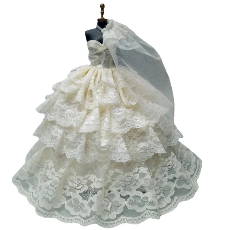 4 layers Bride Dress for Barbie Doll barbie doll clothes doll clothes