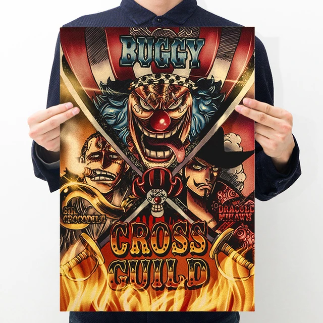 Poster Anime One Piece Wanted Don Krieg sur toile - Décoration