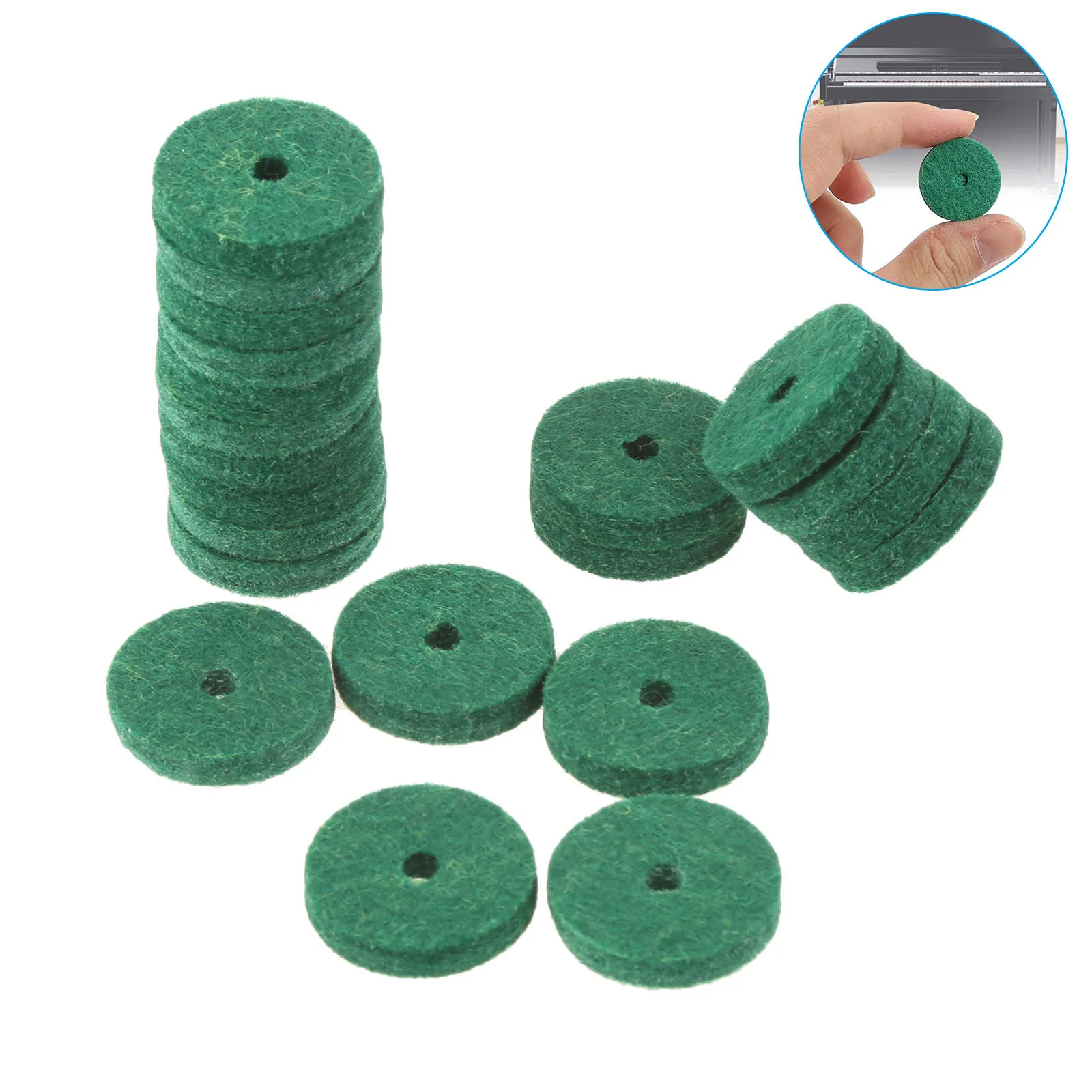 90 Pcs Piano Washers Piano Keyboard Tuning Felt Ring Pad Leveling Key Washers Regulating Tools Keyboard Balance