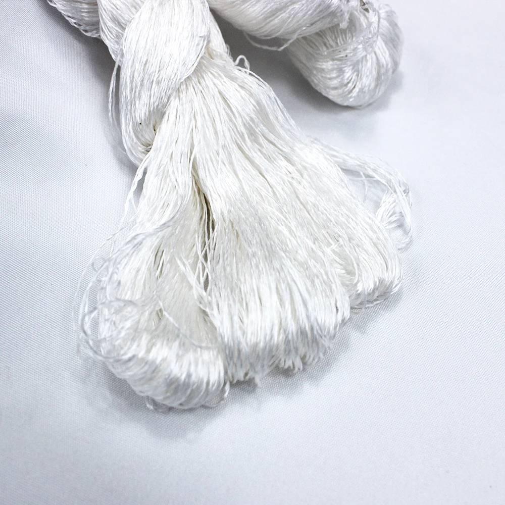 Premium Silk Embroidery Thread - 400m Spool - 100% Pure Silk - Black, White & 4 Vibrant Colors