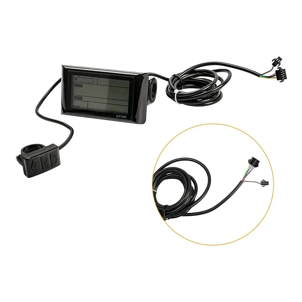 36V48V 500W1000W1500W 사인파 컨트롤러(SW900 LCD 디스플레이 포함) 스로틀이 있는 전기 자전거 스쿠터용 Ebike 컨트롤러