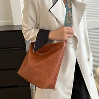 Wide Geometric Strap Shoulder Bag Large Capacity Crossbody Bags For Women,Retro Pu Leather Women’s Bag For Shopping Travel