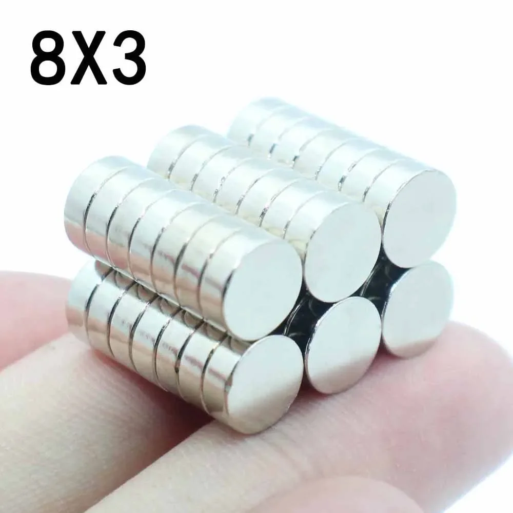 

5/10/20/30/40 Pcs 8x3 Neodymium Magnet 8mm x 3mm N35 NdFeB Round Super Powerful Strong Permanent Magnetic imanes Disc 8*3