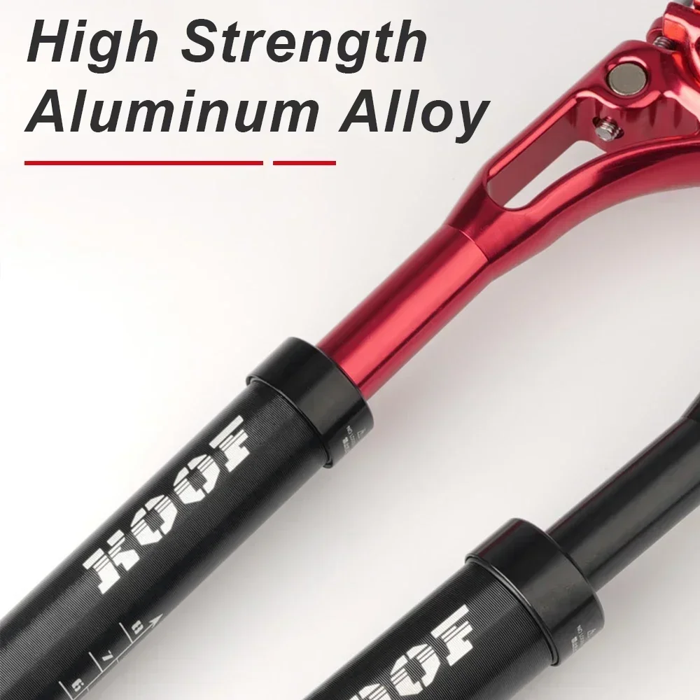 초경량 알루미늄 합금 MTB 서스펜션 시트 포스트 튜브 자전거 시트 포스트 27.2/30.9/31.6mm 충격 흡수 장치 댐핑 자전거 시트 튜브