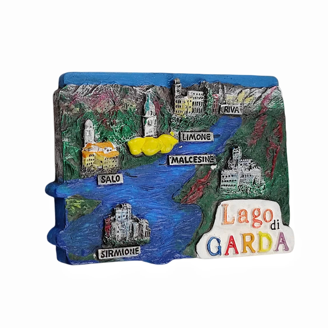 Lago Di Garda Italy 3D Fridge Refrigerator Magnet Souvenir Gift,Resin Handmade Home & Kitchen Decoration Collection