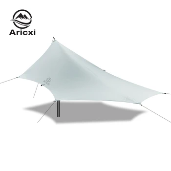 Aricxi 15d silicone nylon with dyneema ultra light weight tarp for outdoor camping hiking backpacking black or gray 1