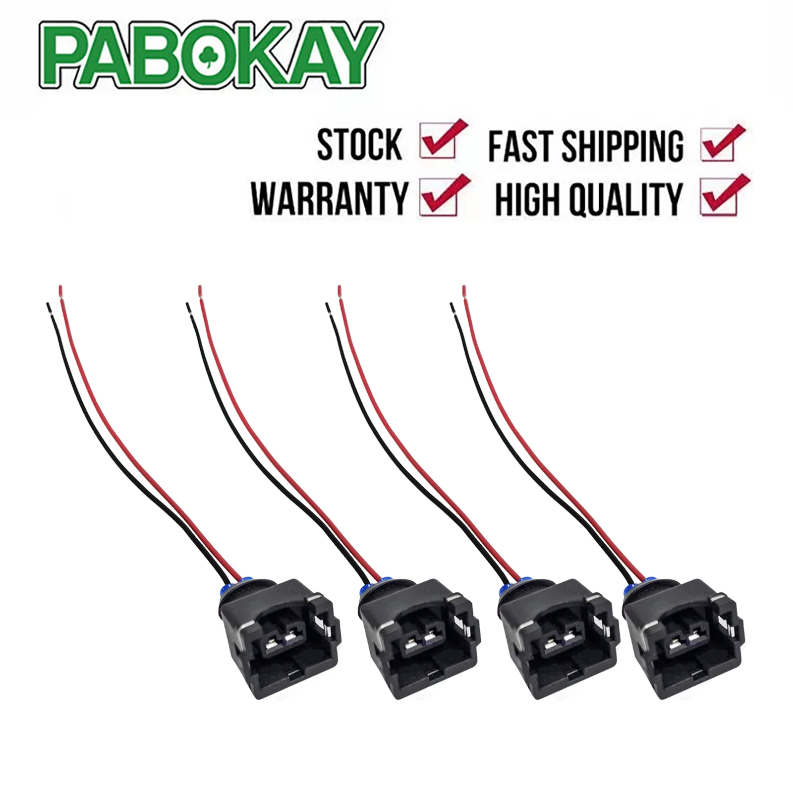 

4 piece X New 2PIN Fuel Injector Connector wire plug 0280150842 0280150846 0280150563 For EV1