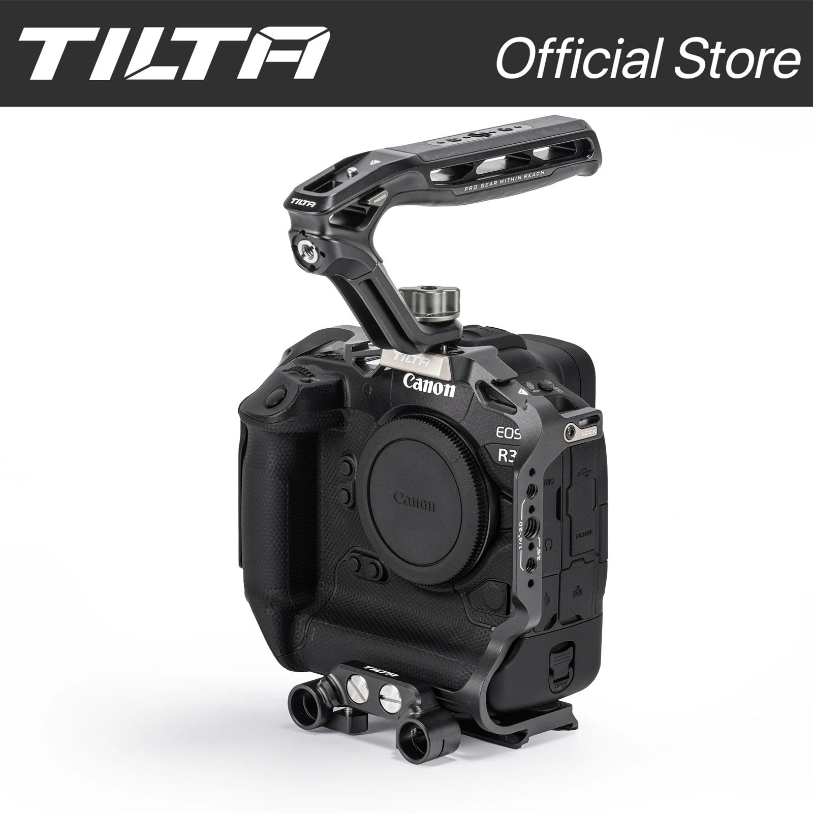 Tilta Canon R3 Ta-T61-Fcc-B Canon Eos Gabbia Per Fotocamera Completa Per Canon R3 Xeno Maniglia Superiore 1/4 "-20 Con Perni Di Localizzazione