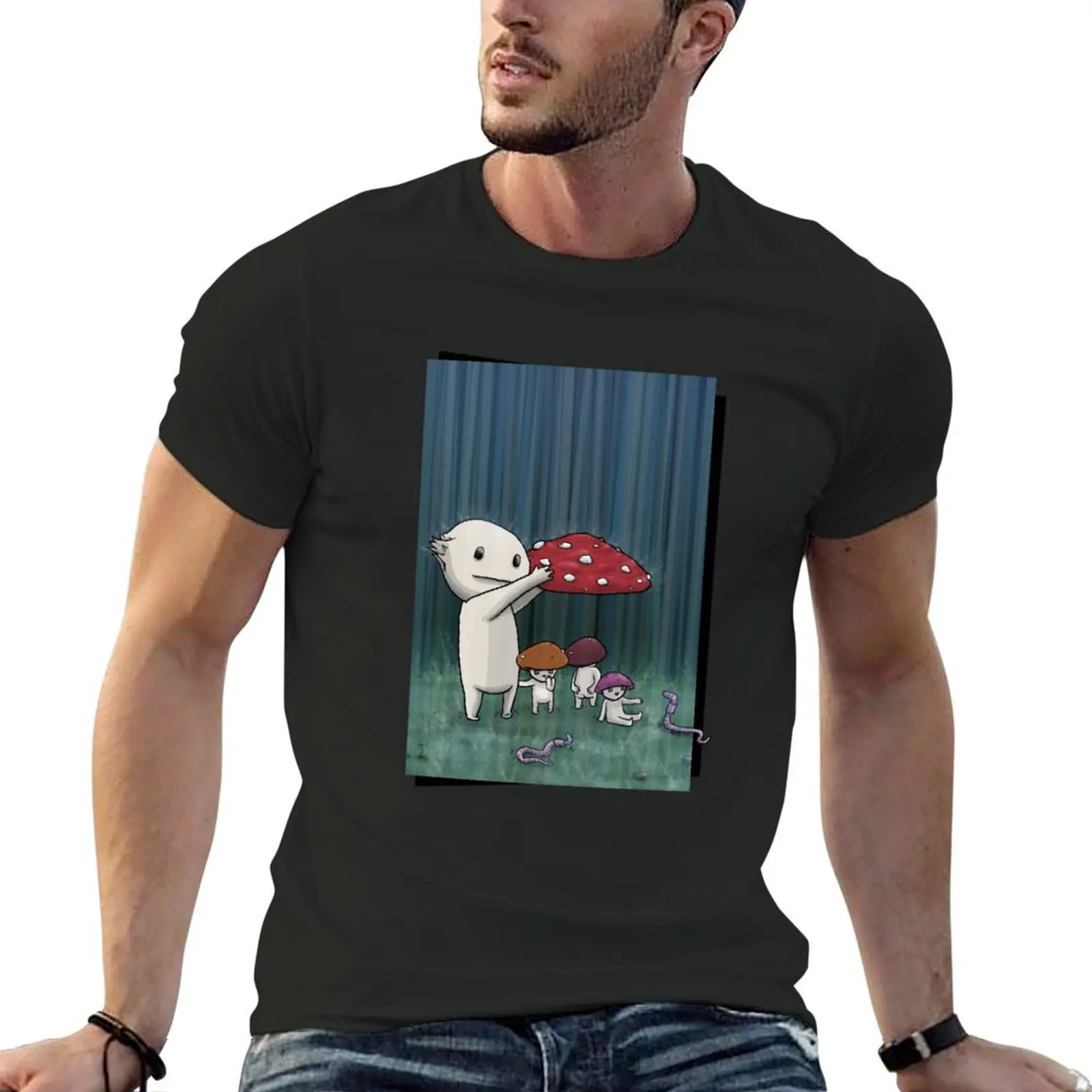 

Fungi Fieldtrip T-Shirt customs man t shirt custom shirt funnys Men's cotton t-shirt