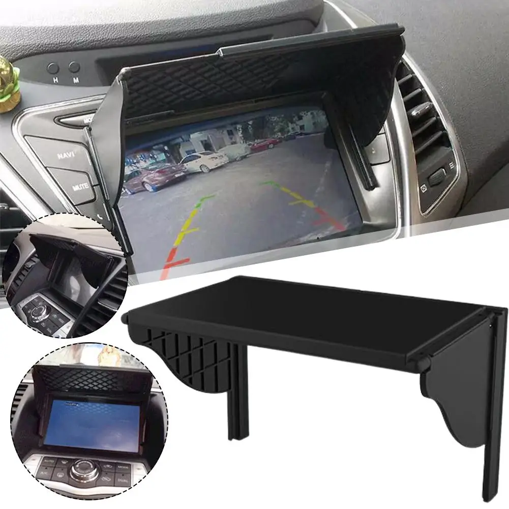 5.5-10 Inch Car GPS Sunshade Cover GPS Screen Sun Shade Visor Car Central Dashboard Navigator Display Interior Accessori