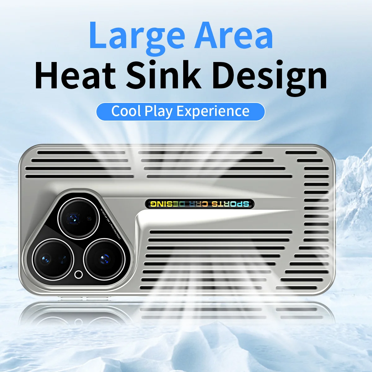 Blade Heat Dissipation Shockproof Cooling Phone Case - Micro Matte Hard Back Cover