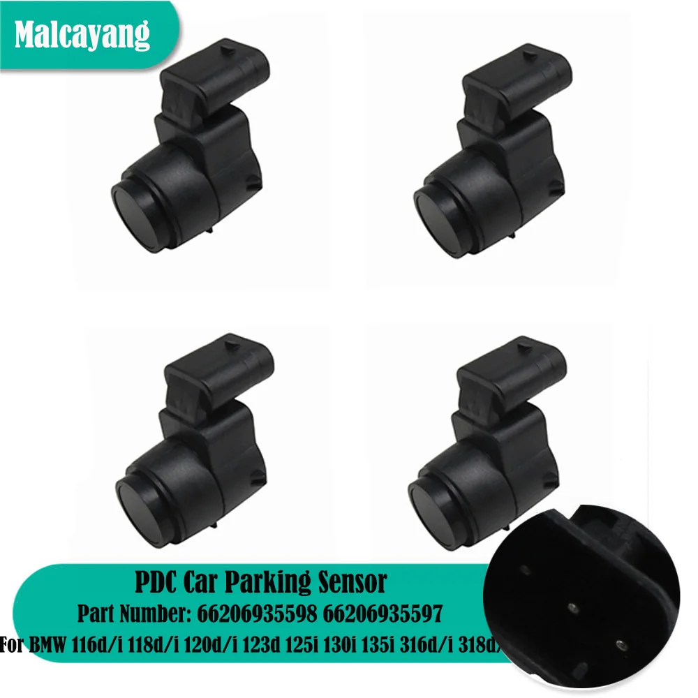 

NEW 4PCS PDC Parking Reverse Sensor For BMW 318d/i 320d/i/xd 323i 325i/xi 330i/xd/xi 328i 335/d/i/xi 66206935598 66206935597