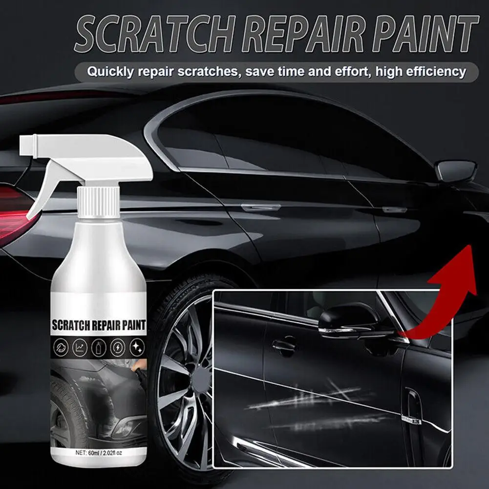 60ml Rayhong Car Scratch Repair Paint Spray Automobile Scratches Clear Remover Self-painting Glazing Spray