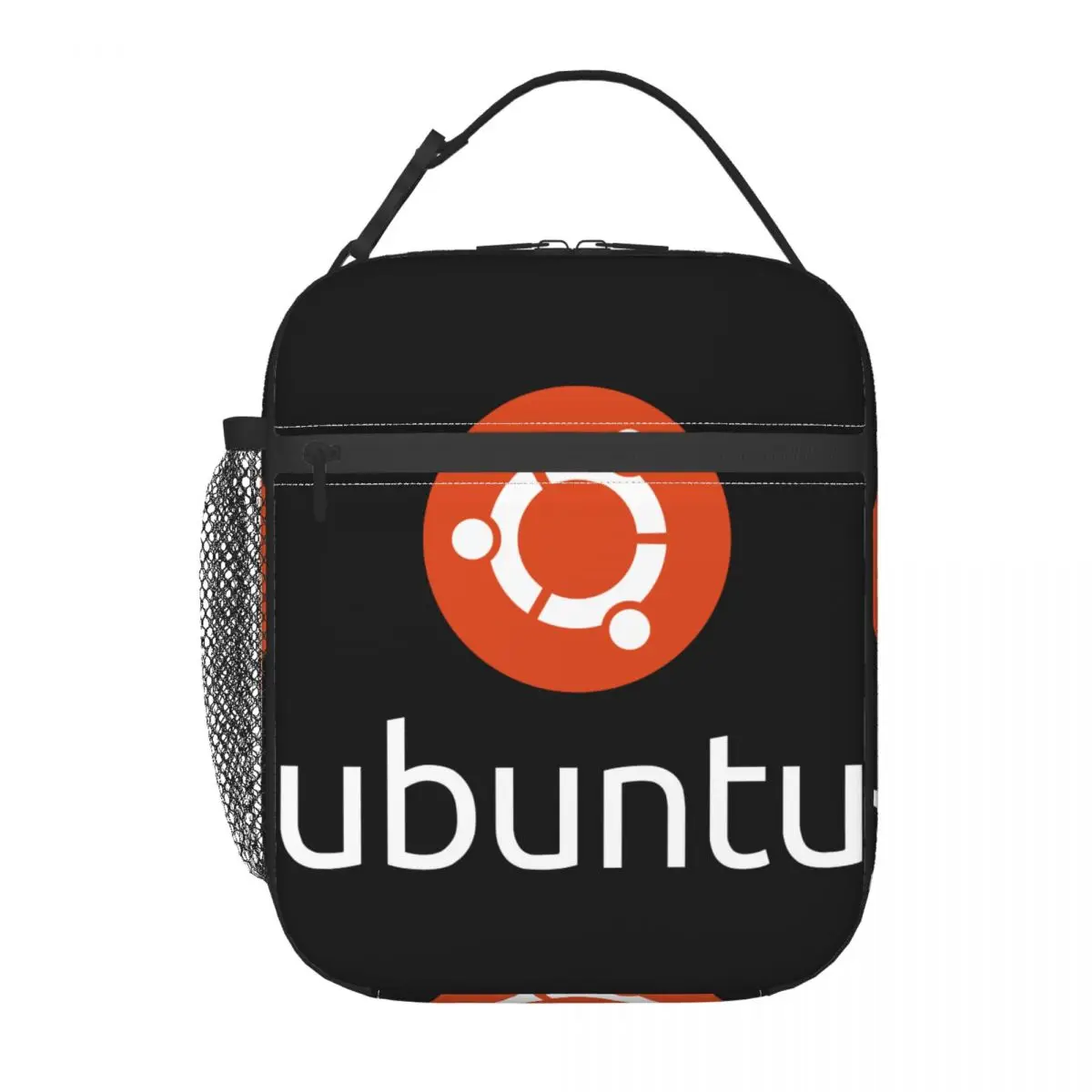 Ubuntu Logo Insulated Lunch Bag Tote Food Handbag