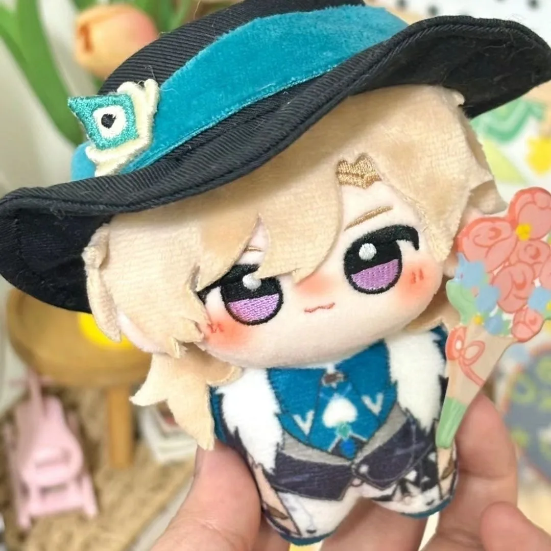 Anime Game Honkai: Star Rail Aventurine Dr. Ratio Cosplay 10cm Mini Starfish Body Plush Doll Pendant Keychain Stuffed Toys Gift 2