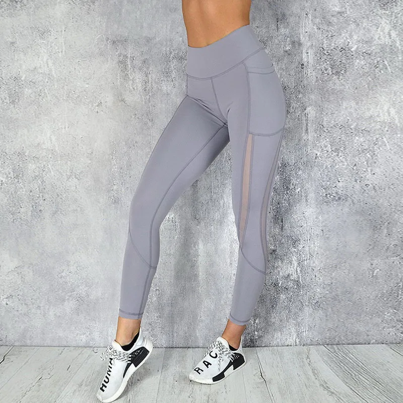 2023 Black Sexy Women Yoga Sport Leggings Phone Pocket Fitness Running  Pants Stretchy Sportswear Gym Leggings Slim Yoga Pant