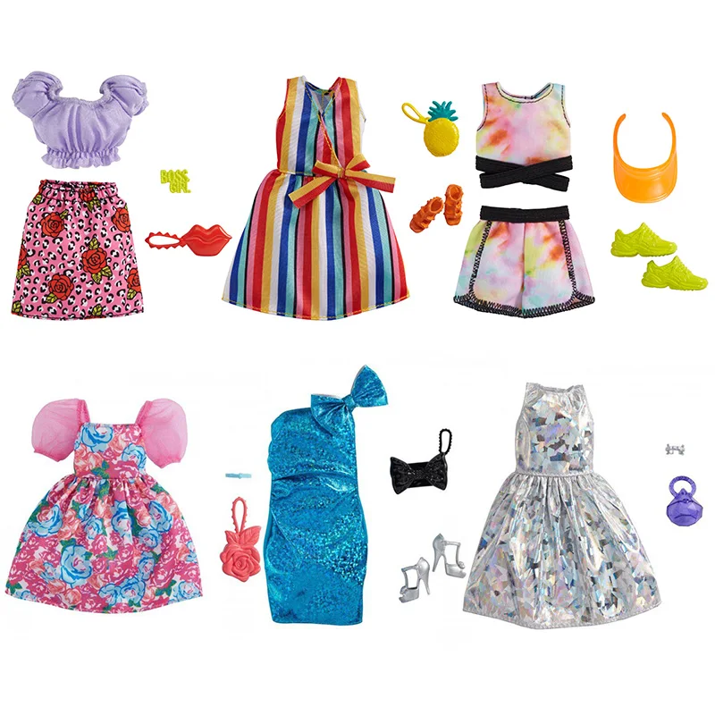 Mattel-Vestidos Barbie para niñas, accesorios de ropa, juguetes bonitos niñas, regalo de cumpleaños y Navidad, 2021 _ - AliExpress Mobile