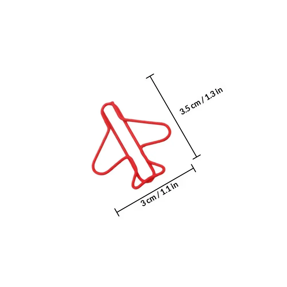 70개 장 비행기 종이 클립 가정 및 사무실용 귀엽고 기능적인 책갈피 소형 다기능 클립