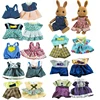 1:12 Forest Animal Family Dolls Accessories Doll Clothes for Rabbit Cat Bear Plush Toys Soft Dress Skirt Play House for Gifts 2