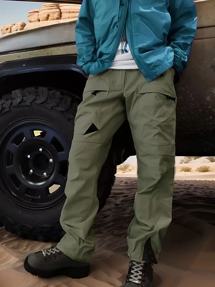 Outdoor men's and women's Wolf overalls wear-resistant wind fast drying hiking casual pants waterproof quick drying pants 30 3