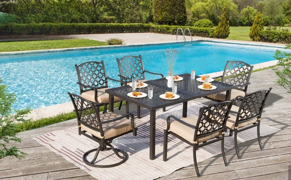 Domi Patio Dining Set for 6