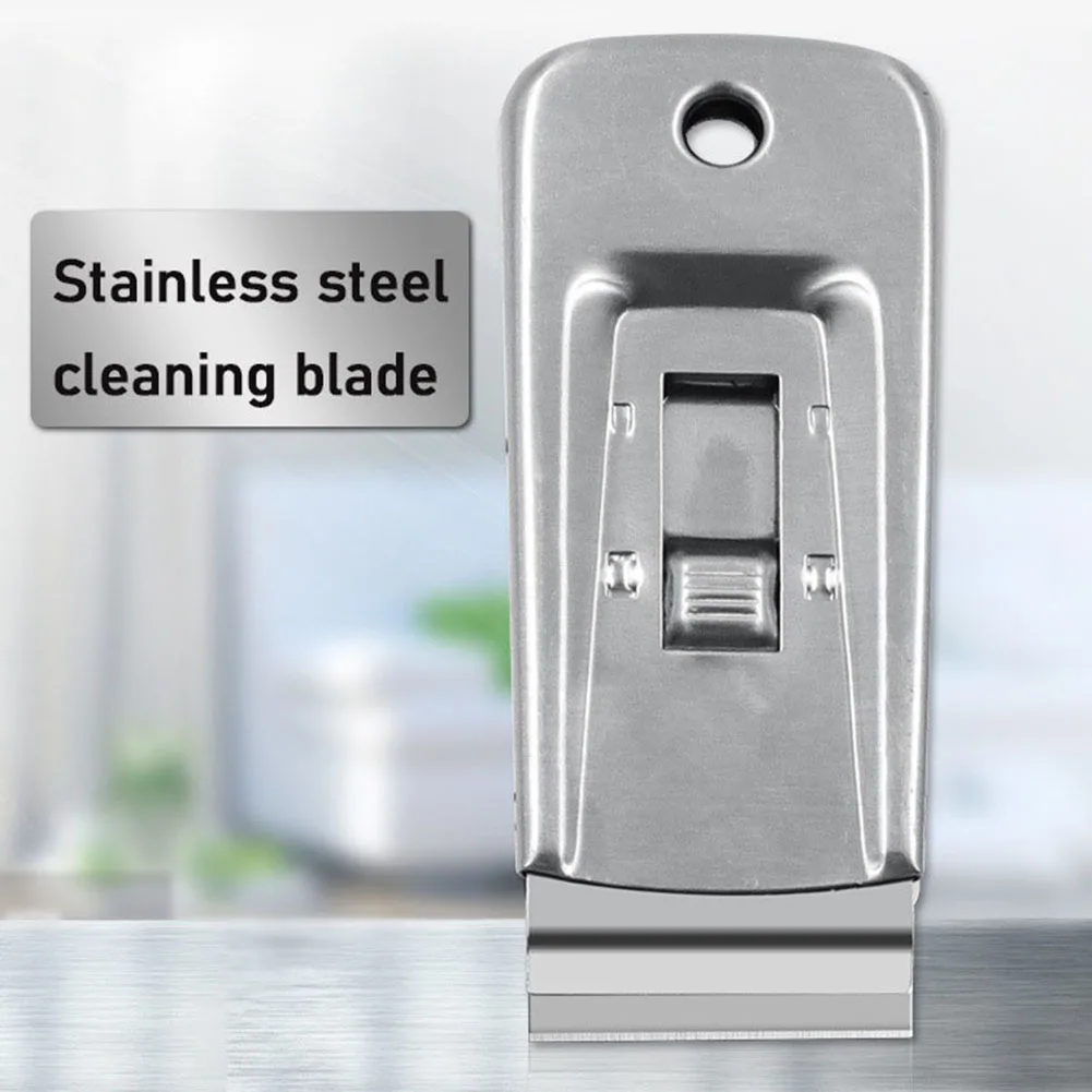 Cleaning scraper glass scraper scraper tool scraper cleaner 1pc Glass Ceramic Hob Scraper Cleaner Remover For Cleaning Oven Cooker Tools Utility Stainless Steel Blade