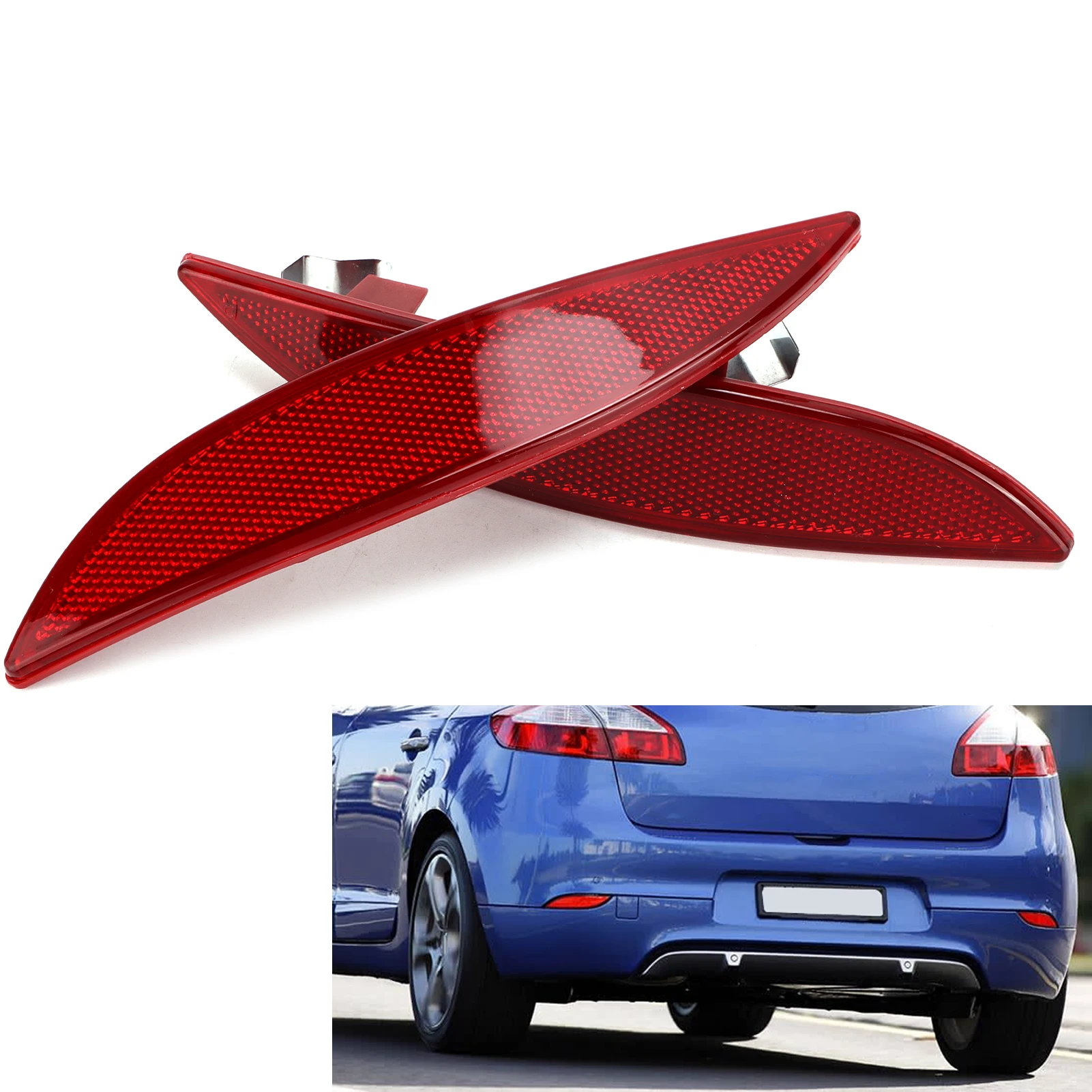 265600004R 1 쌍의 후면 범퍼 반사경 265650004R III Fluence 자동차 액세서리 후면 범퍼 반사경 부품 교체