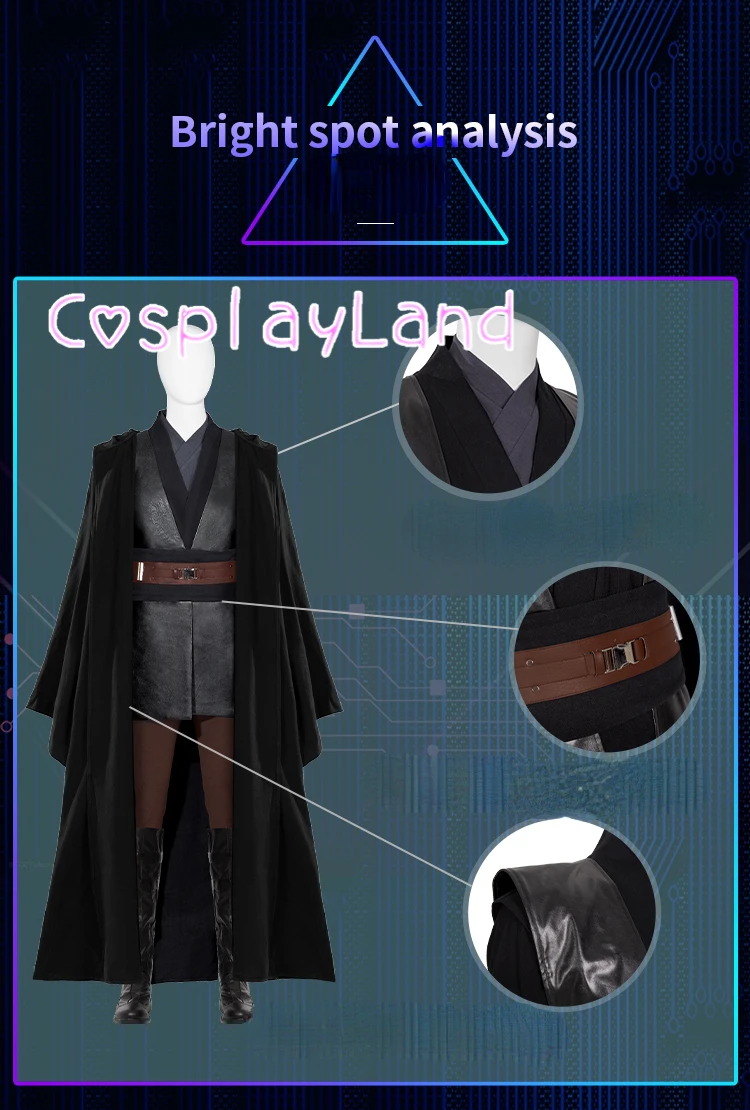Mantello Dark Jedi Cosplay - Costume Per Halloween E Carnevale