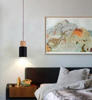 Lustre minimaliste chambre lampe de chevet moderne nordique Restaurant simple tête petit lustre comptoir de Bar petit lustre 6