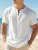 120036-35902f.png Solid Color Linen Shirt Essential Men's Cotton Blend Henley Lightweight Breathable Casual