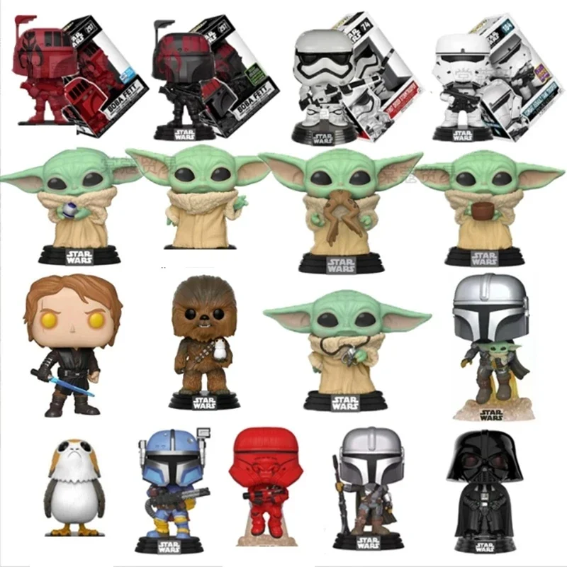 Funko Pop Disney Star-Wars Series Figure Toys Darth Vader Luke Skywalker Leia 130 102 297 368 Action Figures Model