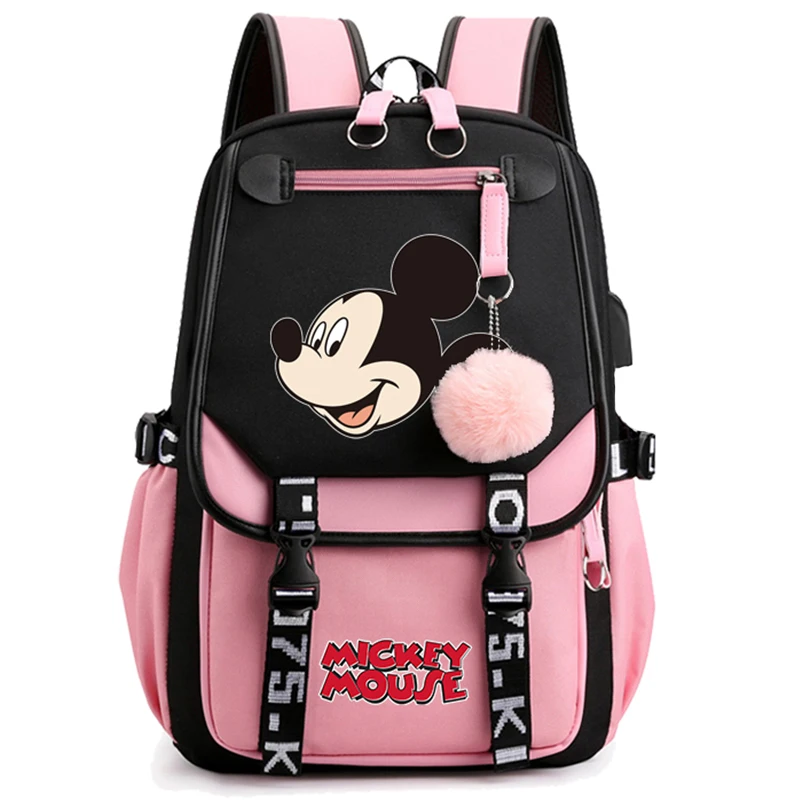 

Cartoon Backpack Disney Mickey Mouse Student Teenagers Bookbag Sport Rucksack Laptop Teens Travel Schoolbag for Boy Girl Bagpack