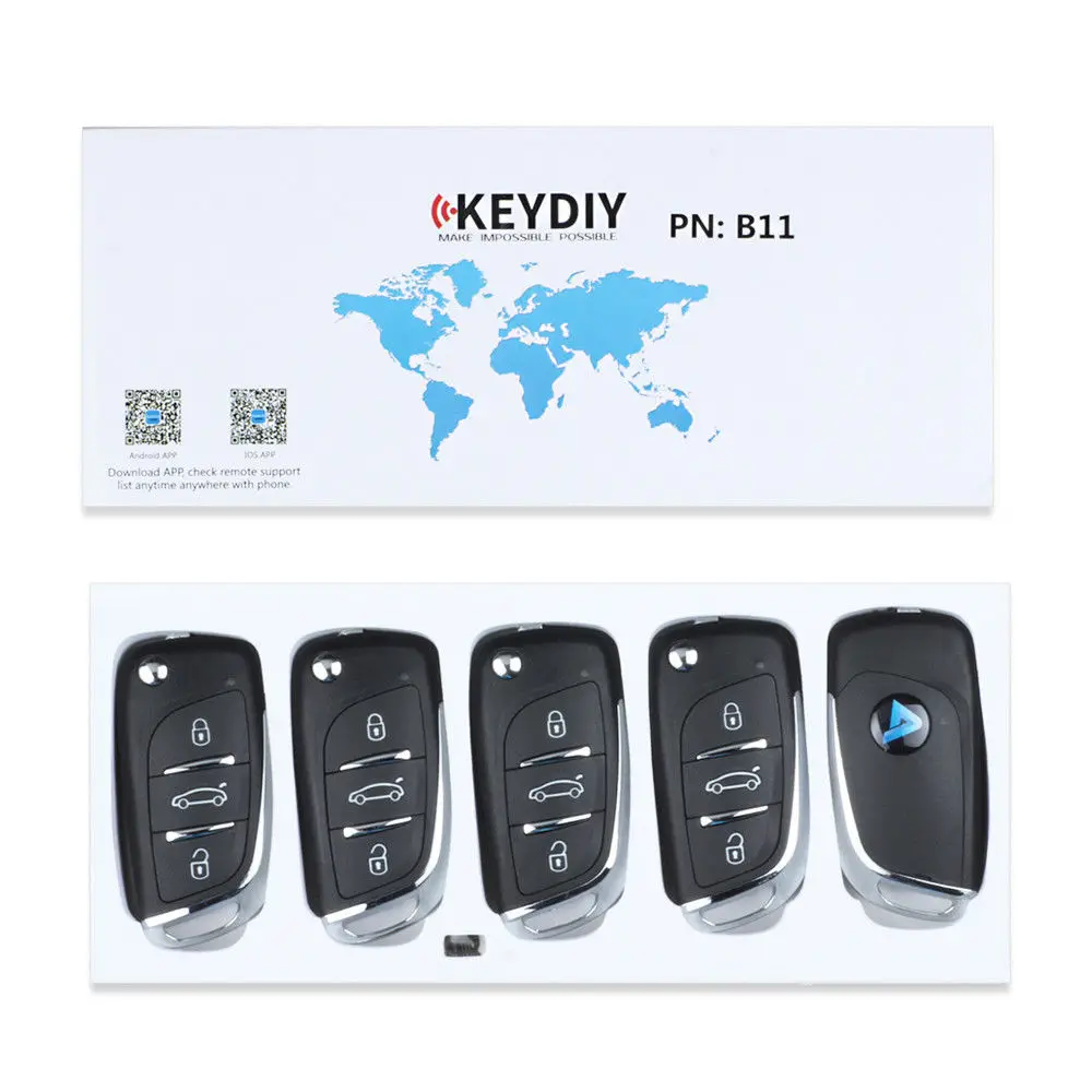 5pcs/lot Keydiy B11 Wire Universal Remote Key 2/3 Buttons Car Remote Control For KD200 KD900 KD900+ URG200 KD-X2 Mini KD Car Key car remote key car key