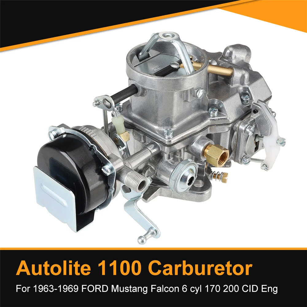 Карбюратор Autolite 1100 для двигателей Ford Mustang Falcon 6cyl 1963 1964 1965 1966 1967 1968 | Автомобили и
