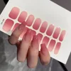 Semi-cured Gel Nail Stickers Solid Color Nail Semi-baked Tips Full UV Nail Need Decals Paste Lamp N0R7 Ideal Gift Beauty Tool 2