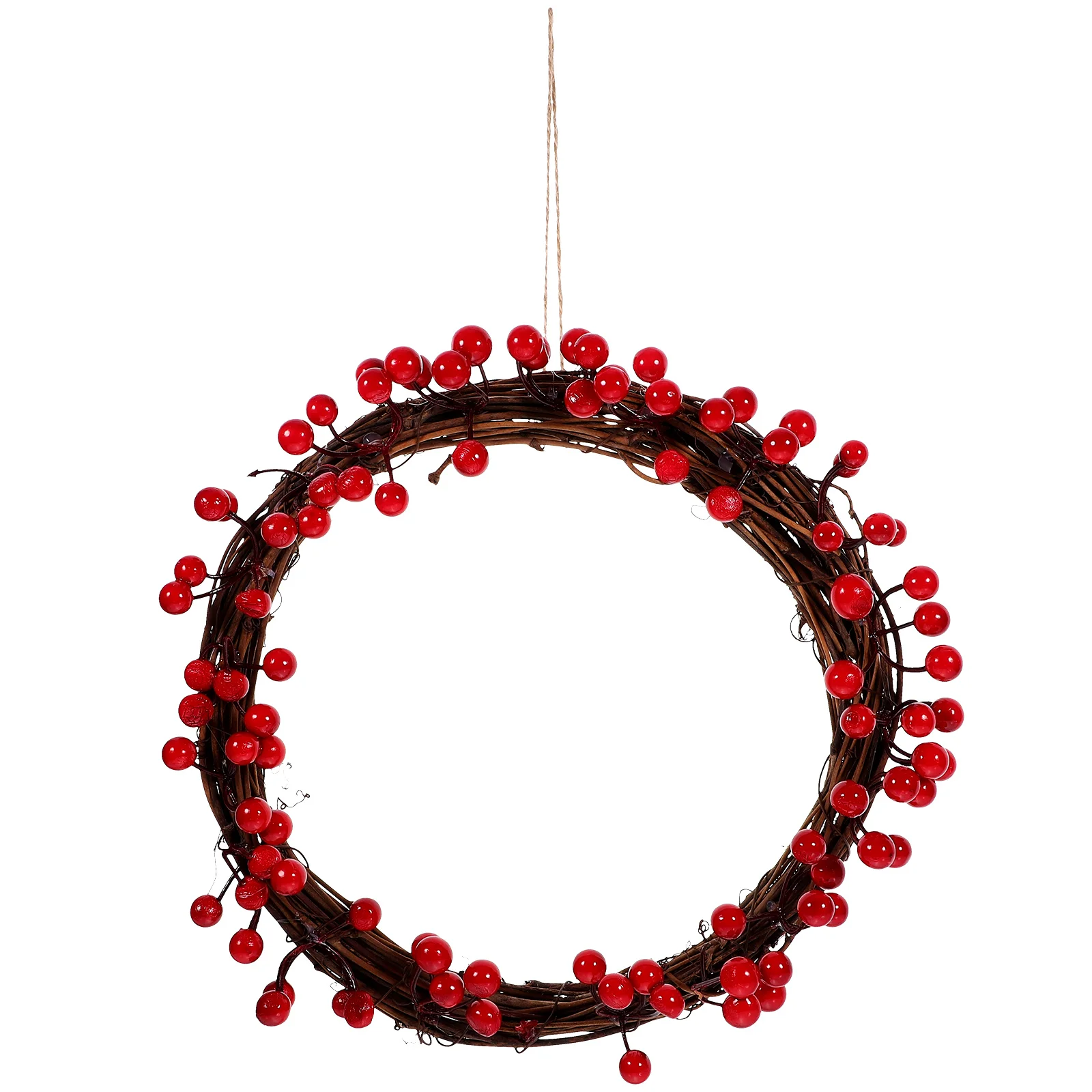 

Искусственный венок с ягодами, Рождественский подвесной венок, праздничный венок для входной двери
