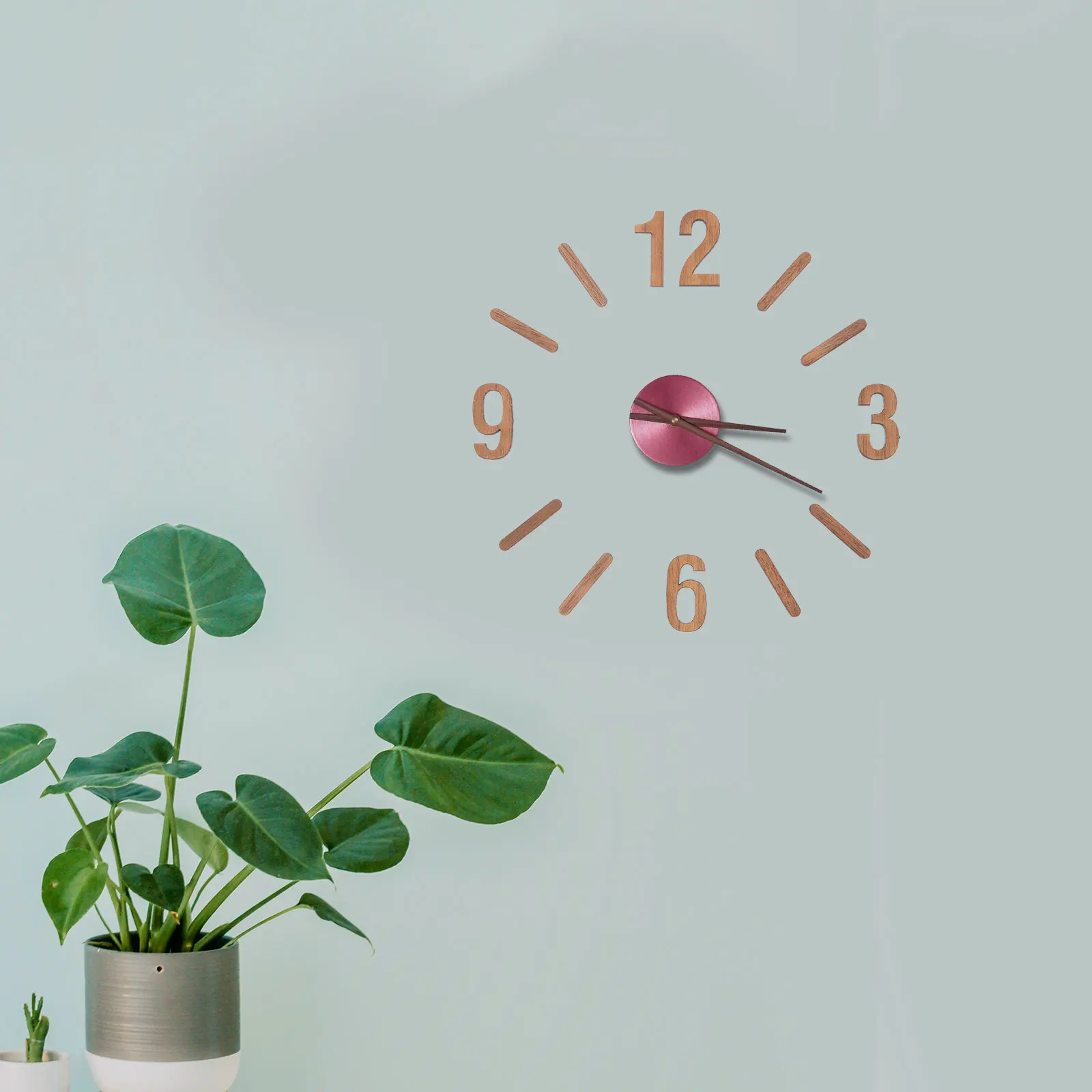 Digital Wall Clock,Wall Clock,Digital Display Clock,Wooden Wall Clock DIY Numerals Kit Replacement