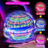 Original Whirlpool Flying Ball Rotation Automatic Return Toy Manual Drone Helicopter Hover Rotation Mini LED Light Boys and Girl 1