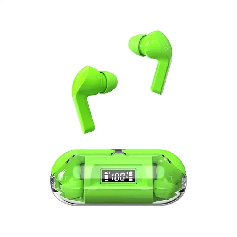 Wireless Bluetooth Earbuds with LED Display - Touch Control, Noise Cancelling, Waterproof Sports & Gaming Headset