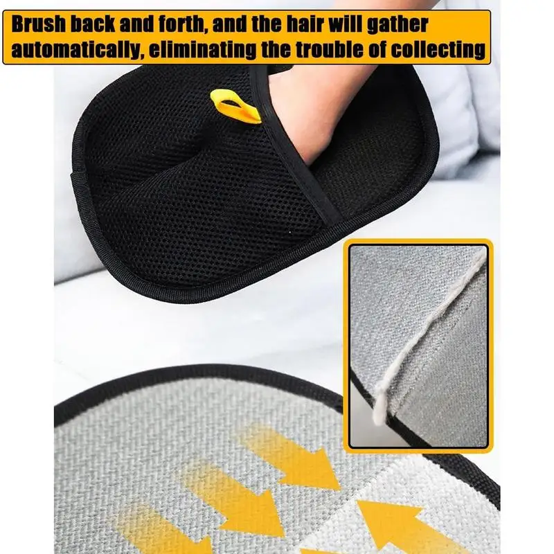 Pet Grooming Gloves Double-sided Gentle Deshedding Mitt Massager for Pets pet grooming gloves pet hair remover gloves