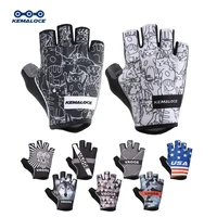 KEMALOCE Cycling Gloves Men Women Road Racing Half Finger Summer Mittens Non-Slip Reflective Outdoor Sport Adult MTB Bike Glove 1