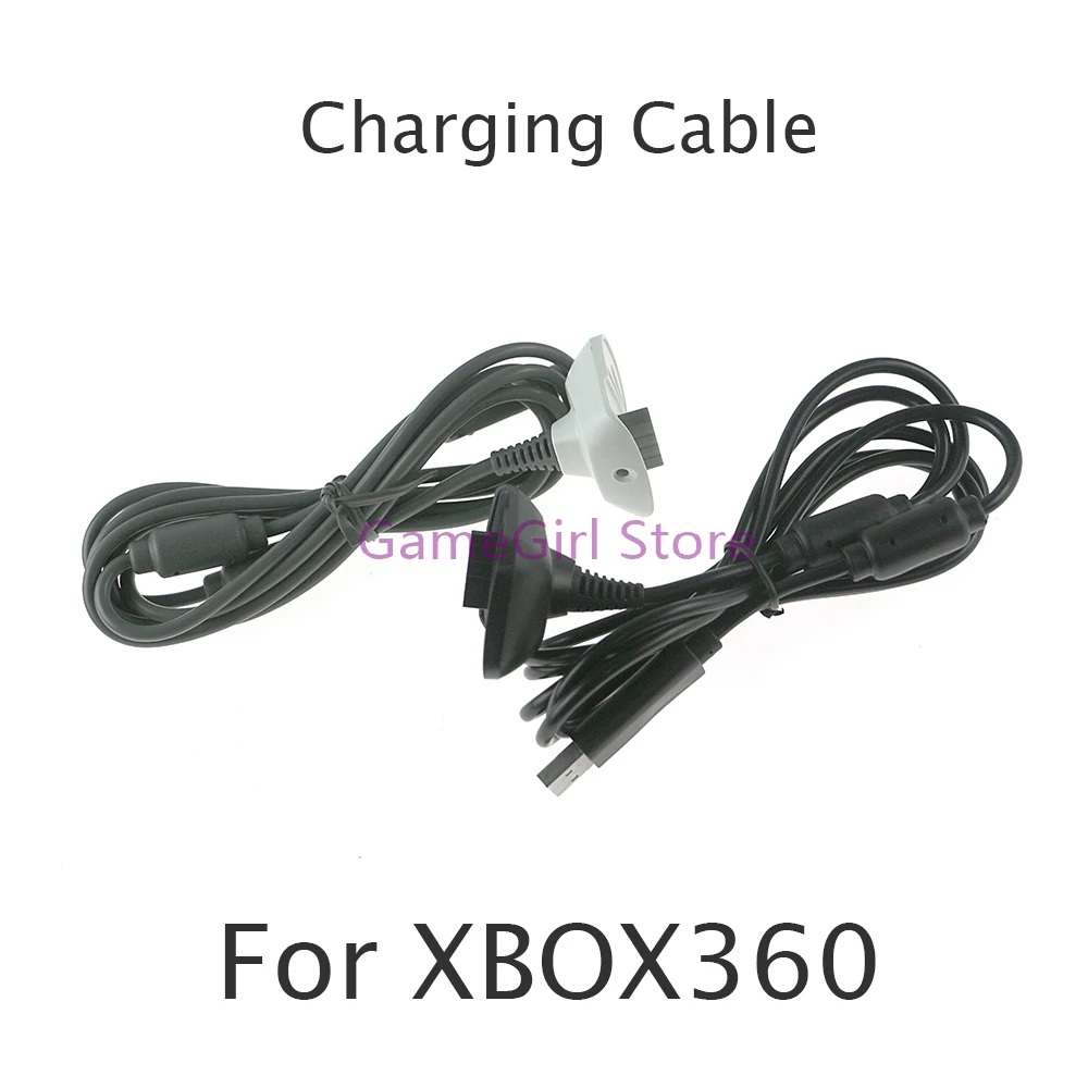 XBOX360 Xbox 360 무선 게임 패드 컨트롤러용 USB 충전 케이블, 전원 공급 장치 충전기 코드, 1.5M, 10 개