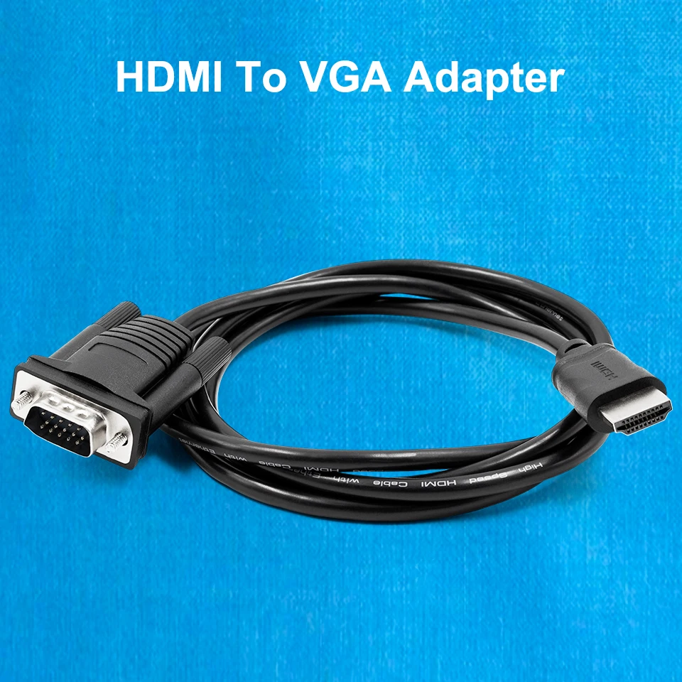 Cavo Da Hdmi A Vga Adattatore Video Attivo 1080P Convertitore Hdmi Da Digitale A Vga Cavo-Supporto Notebook-Pc-Lettore Dvd Laptop Tv-Pr