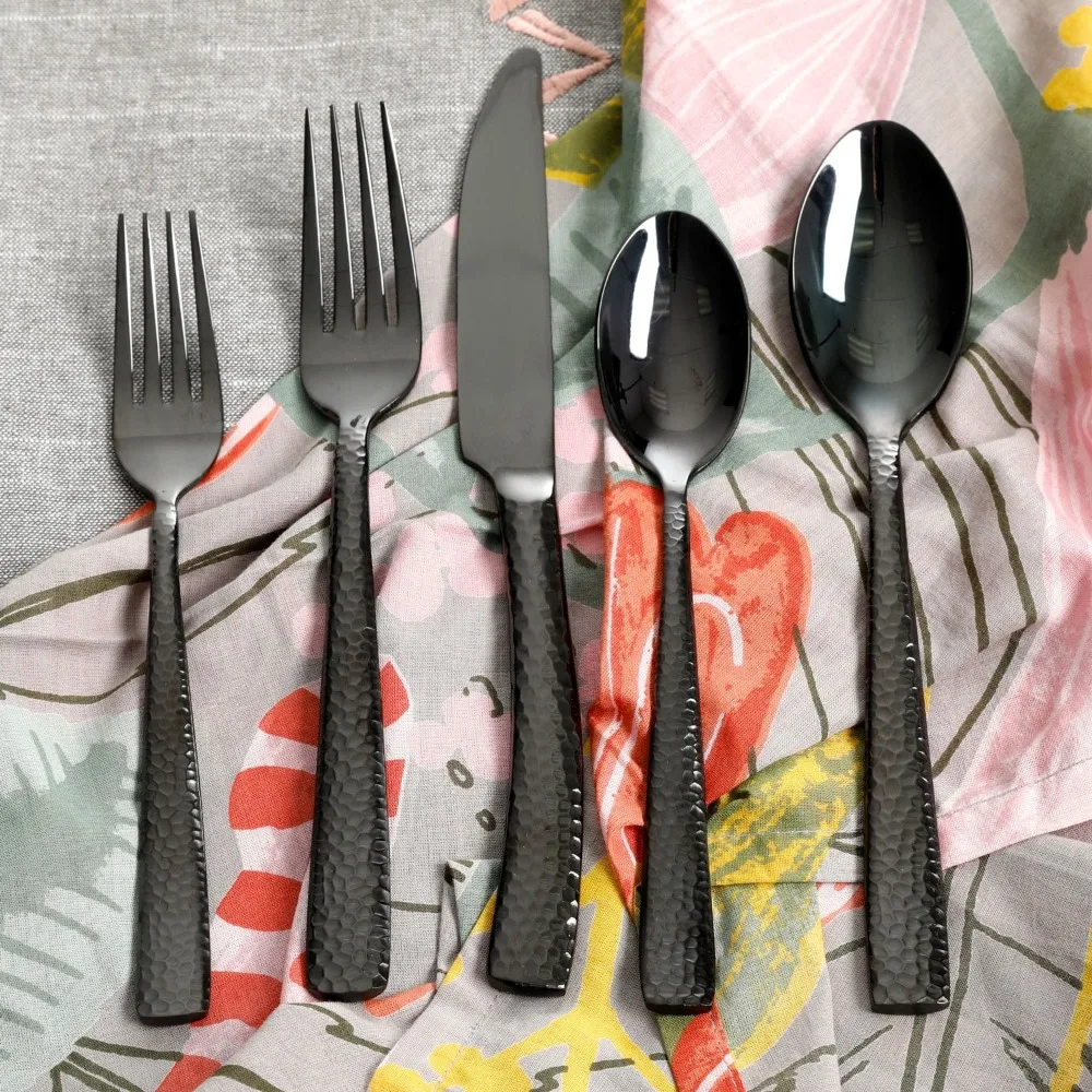 

Stonehenge 20 Piece Flatware Set - Black